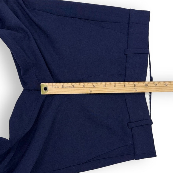 J Crew Women's Cameron Slim Leg Cropped Pant Size 2 Navy Blue Stretch - Picture 13 of 15